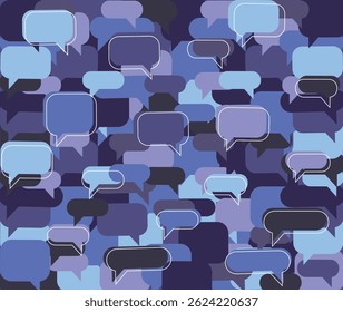 Speech bubbles Banner Background Vector Illustration
