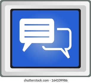 Speech bubbles blank