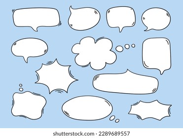 speech bubbles chat comic