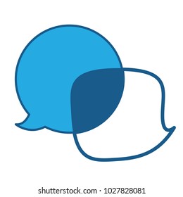 Speech bubbles chat design