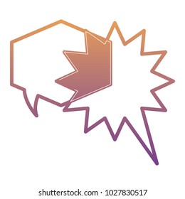 Speech bubbles chat design