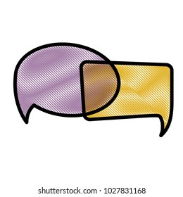 Speech bubbles chat design
