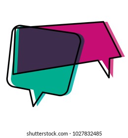 Speech bubbles chat design