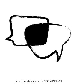 Speech bubbles chat design