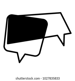 Speech bubbles chat design