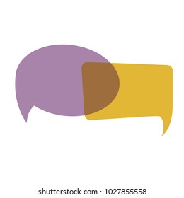 Speech bubbles chat design