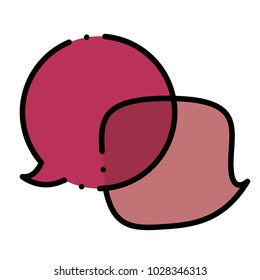 Speech bubbles chat design