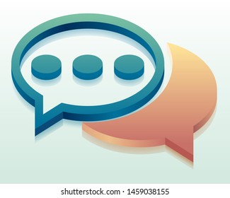 Speech bubbles Chat icon. online conversation symbol