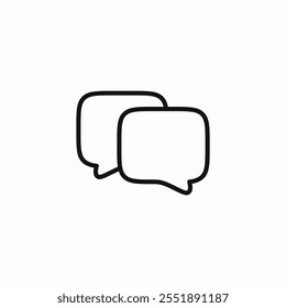 speech bubbles chat icon sign vector
