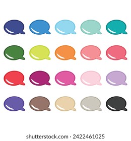 Speech Bubbles Clipart Set Design Bundle