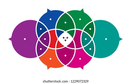 speech bubbles color vector