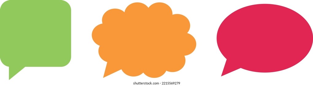 speech bubbles color vector image