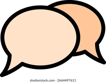 Speech Bubbles Communication Concept Icon