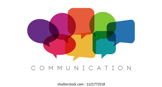 speech bubbles, communication concept, vector illustration