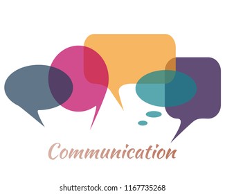 Speech bubbles communication concept vector illustration. Dialog speech comments comics bubbles set graphic design. Communication colorful social media chat messages empty frames.