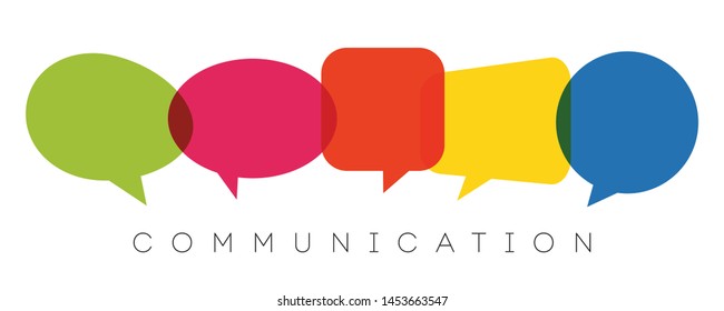 speech bubbles, communication concept, vector illustration