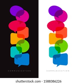 speech bubbles, communication concept, vector illustration