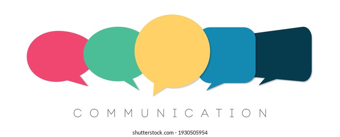 Speech Bubbles, Communication Concept, Vector Illustration