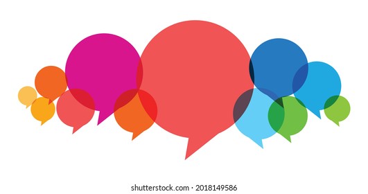 speech bubbles, communication concept, vector illustration