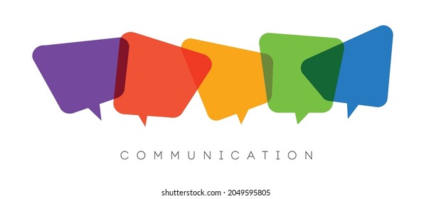 speech bubbles, communication concept, vector illustration