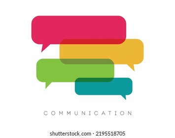 speech bubbles, communication concept, vector illustration