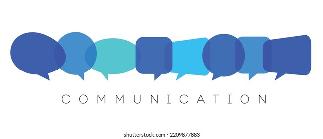 speech bubbles, communication concept, vector illustration