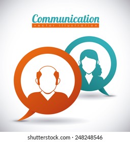 speech bubbles communication design, vector illustration eps10 graphic 
