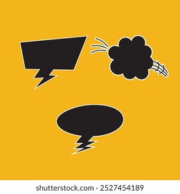 Fondo de icono de comunicación de burbujas de voz
