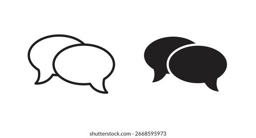 Burbujas del discurso en el sistema del icono de la comunicación aislado en el fondo blanco