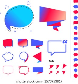 Speech Bubbles Complete Vector Set