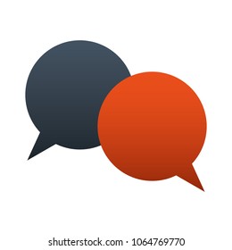 speech bubbles comunication icon