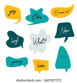 speech bubbles: a concept icon of chat