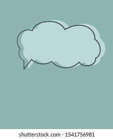 Speech bubbles, Conversation icon shaped banners isolate on blue background.