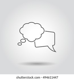 Speech bubbles conversation icons