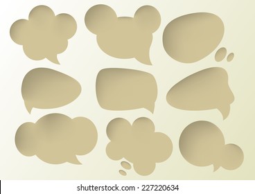 Speech Bubbles Deep hole sets