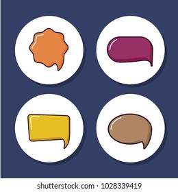 speech bubbles design