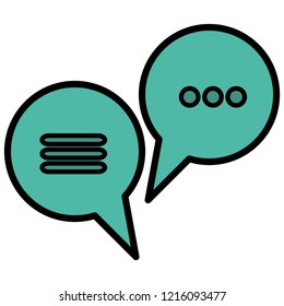 speech bubbles design