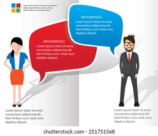 Speech bubbles design on white background,clean vector