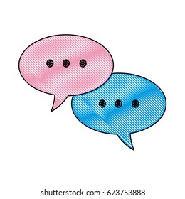 speech bubbles and dialog balloons chat message