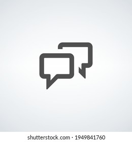 Speech bubbles different colors. talk communication speech bubbles. Dialog elements. Conversation and tech support icon. Stock Vector illustration