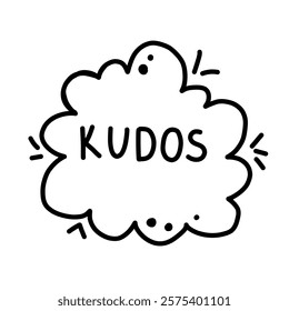 Speech Bubbles doodle sketch lettering elements isolated on white background. Social media silhouette information text circle oval forms