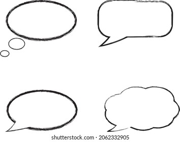 Redeblasen. Doodles-Set-Bürstenbestand