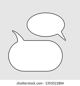 Сomic speech bubbles and elements set. Vector Illustration and graphic elements