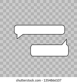 Сomic speech bubbles and elements set. Vector Illustration and graphic elements