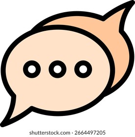 Bolhas de Fala com Ícone de Elipse - Conceito de Comunicação