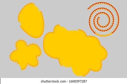 Speech bubbles empty grey. Collection fo stickers speech bubbles vector set. Bubbles speech icon vector illustration logo. Set of speech bubbles halftone shadows vector.