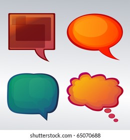 speech bubbles EPS10