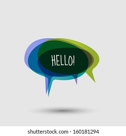 Speech bubbles, eps10 vector