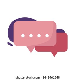 Speech Bubbles Flat Icon Vector For Business and Office