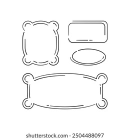 Speech bubbles and frames set. Vector doodle. Sketch style drawing. Vector illustration.